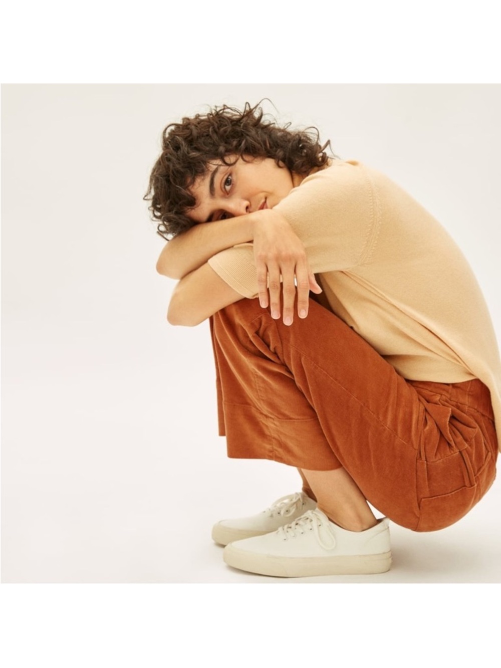 Everlane Corduroy Easy Pant in Burnt Orange Size 8